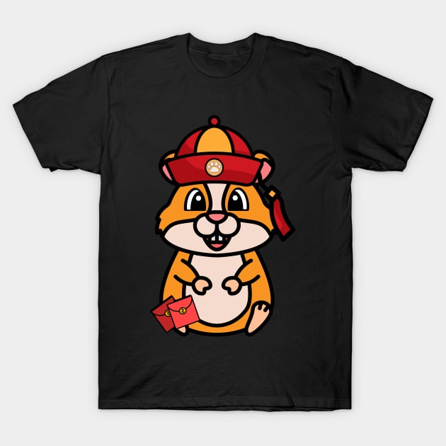 Funny hamster celebrates lunar new year T-Shirt by Pet Station